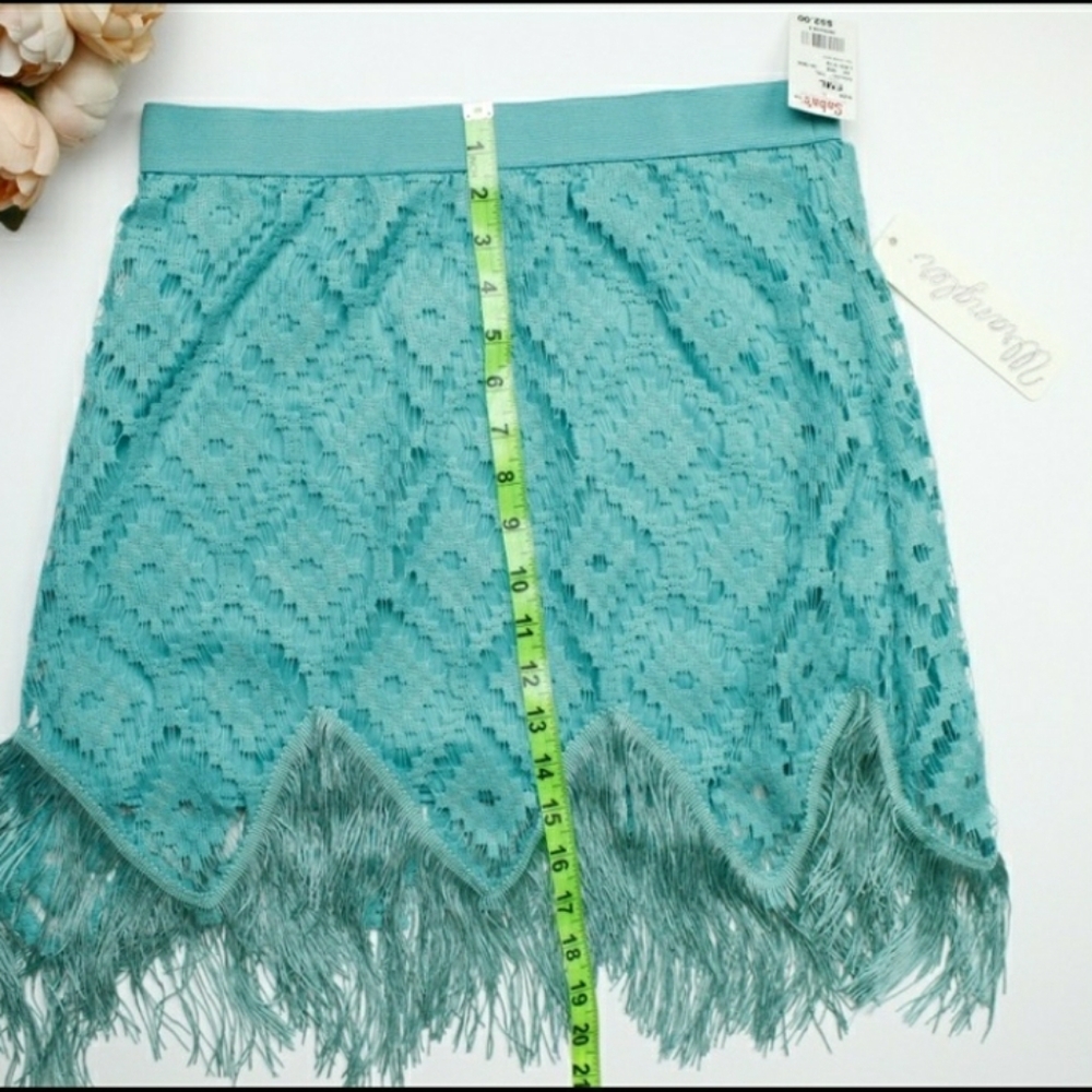 Wrangler Teal Tassel Skirt